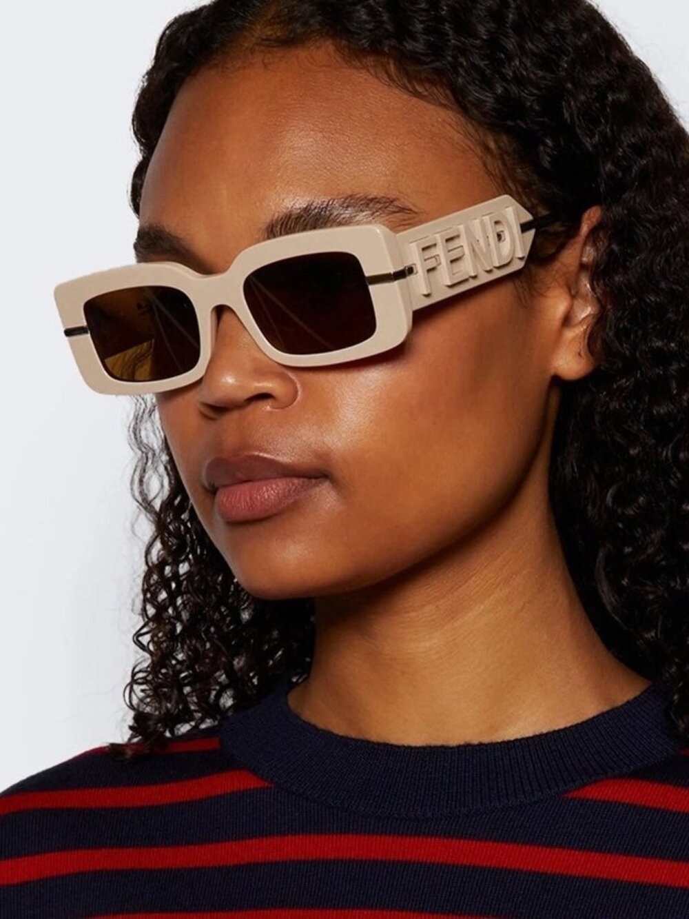 NEW FENDI SUNGLASSES BROWN WOMEN EYEWEAR FENDI FE40133I 57E